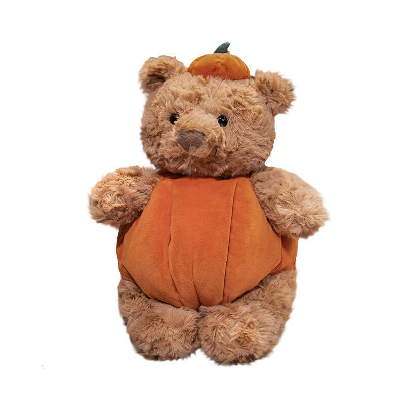 Cute Halloween Decoration Jellycat Barcelona Bear Pumpkin Plush Toy Doll Gift