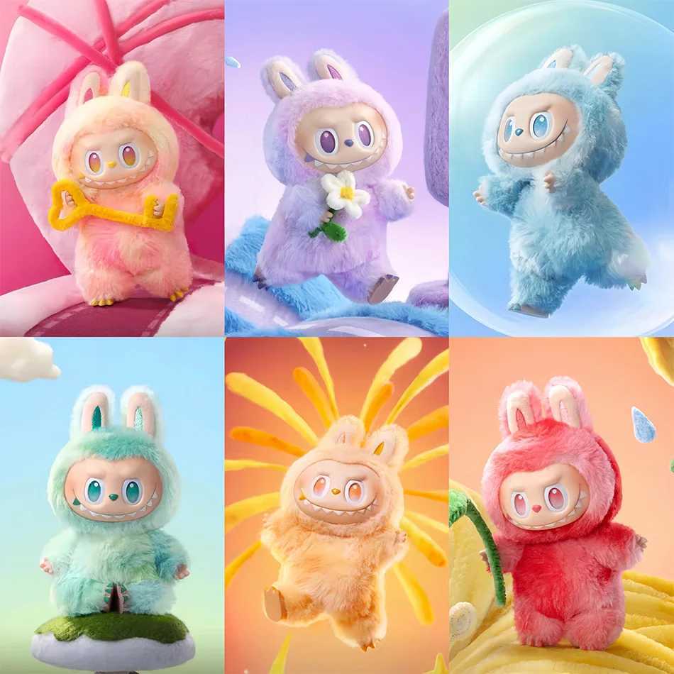 Genuine Labubu The Monsters Vinyl Face Doll Heart-Moving Macaron 3.0 Labubu Doll Blind Box Blind Figure Birthday Gift Authentic X250612