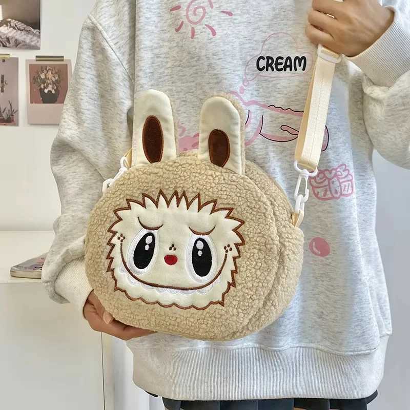 LABUBU Crossbody Bag Anime Kaii Shoulder Bag WomenS Bag Casual Fashion Children Outdoor Bag Coin Purse Birthday Gift XJ250612