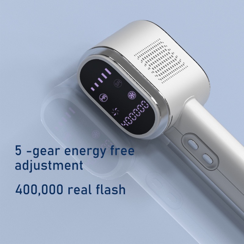 T023K Épilateur laser Sapphire Ice Épilateur de photons indolores pour le visage des femmes pour le corps pour le bikini, outil d'épilation simpl