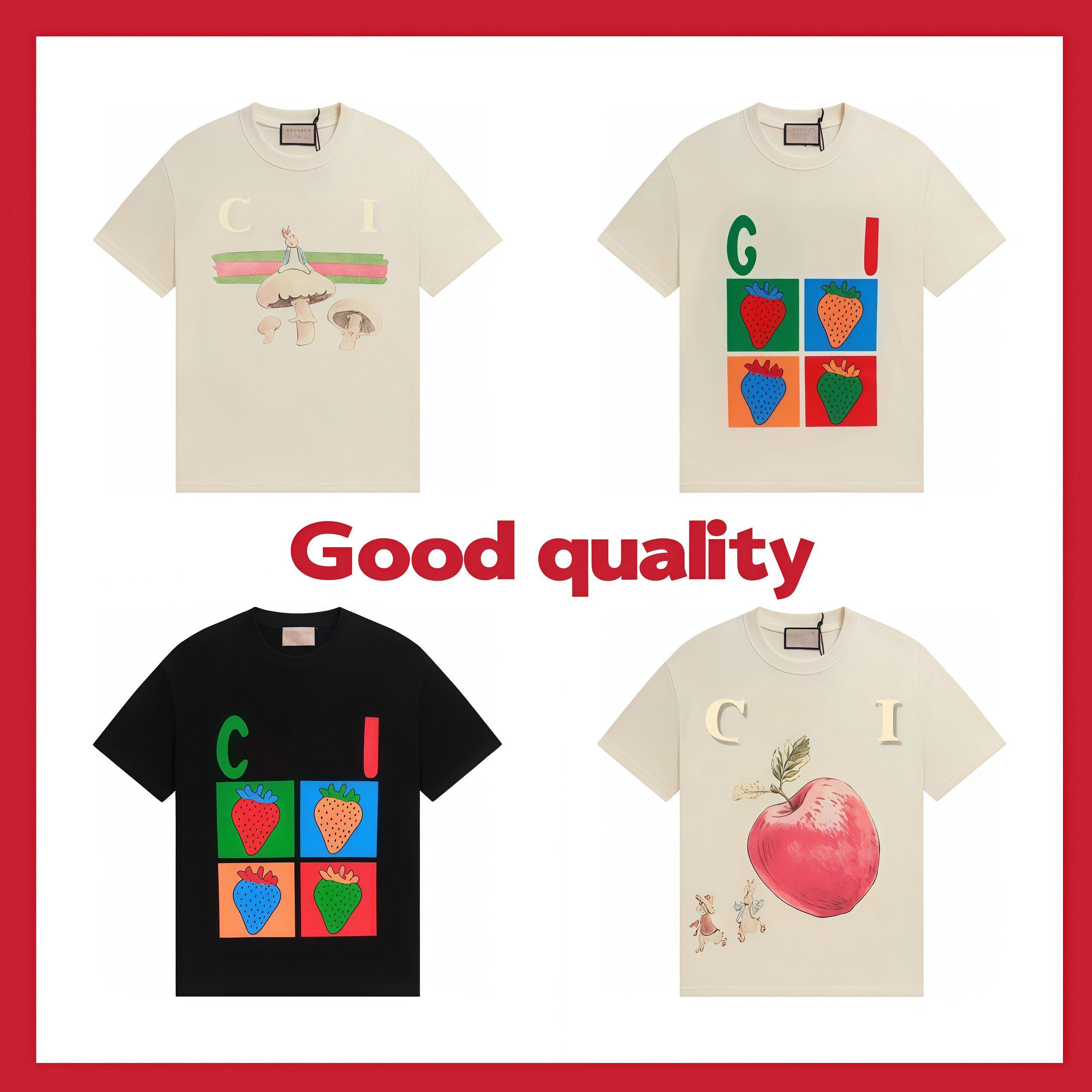 2025 tops tees shirts Designer short sleeve t shirt men and woman couple loose shirts keel smoke Metal Skull lightning high street casual T-shirts