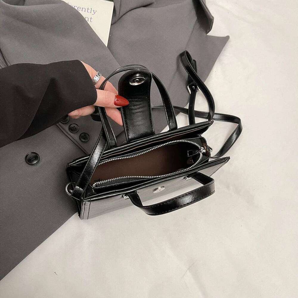 PU Leather Small Crossbody Bags Lady Shoulder Bag For Women 2025 New Trend Fashion Short Handle Handbags And Purses