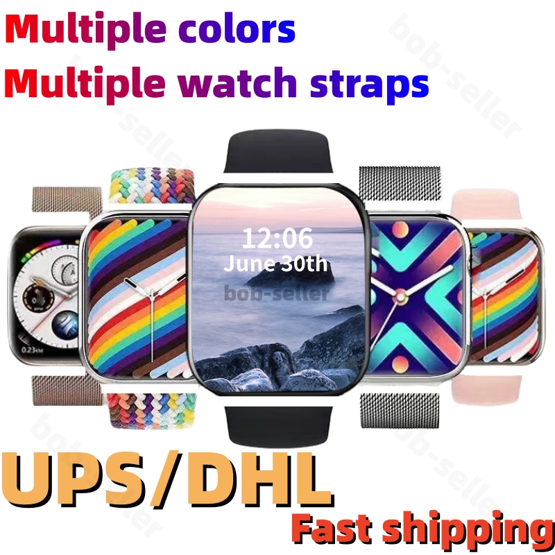 smart watch For Ultra 8 series 10 s9 49mm watchband for sport Watch wireless charging strap box Protective cover case smartphone designer watches touch Screen