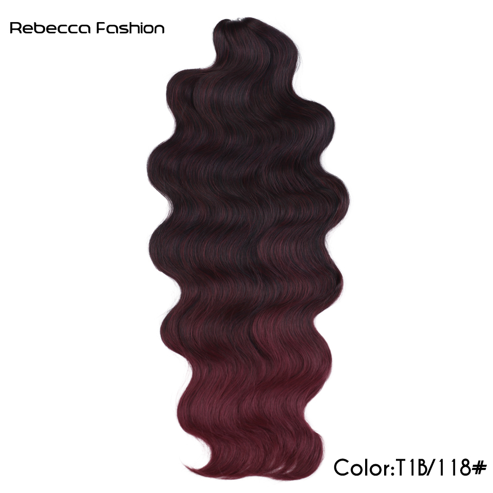 Magic Body Wave Crochet 24Inch Soft Long Synthetic Goddess Braids Natural Wavy Ombre Blonde Hair Extensions