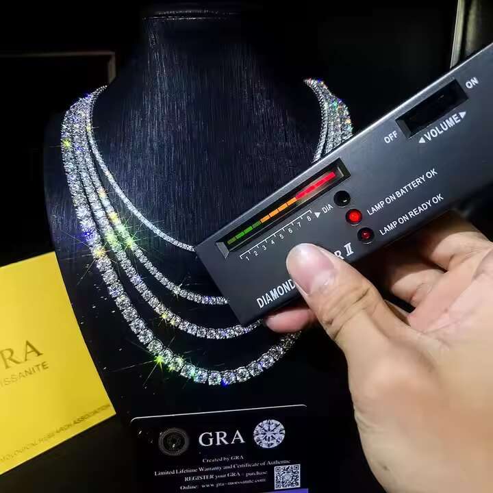 Wholesale 8MM 10MM 12MM 14MM Moissanite Cuban Link Chain Necklace Men Hip Hop Iced Out Vvs Diamond 925 Silver Cuban Bracelet