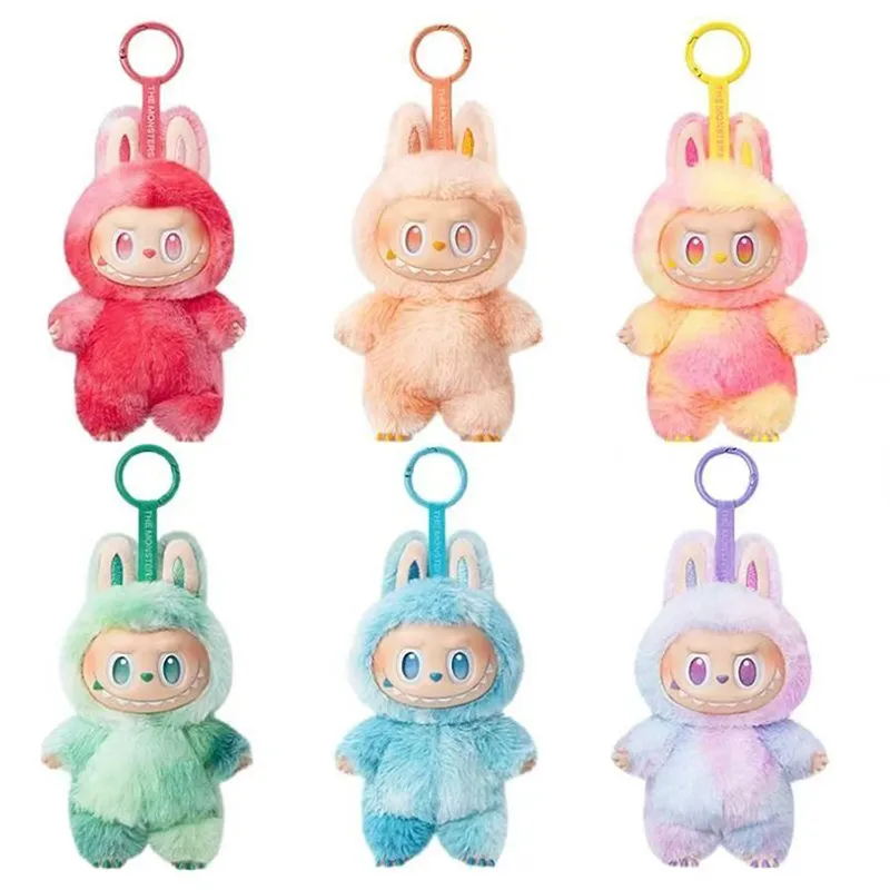 labubu Hot Ins Pop Mart Anime Figure Labubu Doll Have A Seat Series Vinyl Pendant Dolls Model Toy Cute Monster Replica Keychain Toys Kids's Birth