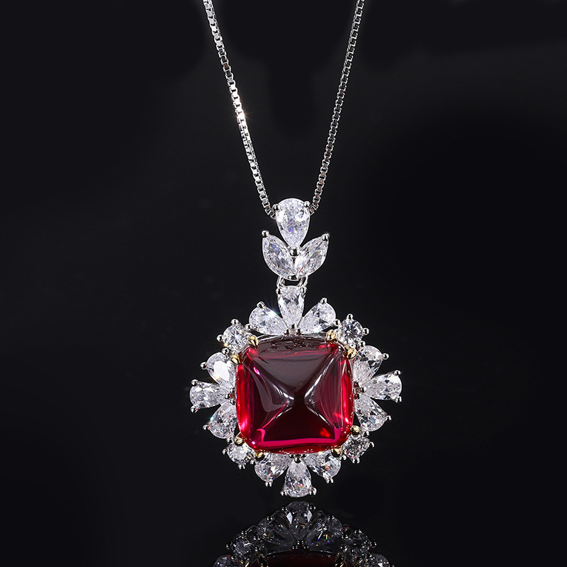 Sophisticated Ladies' Costume Jewellery Collection Featuring Sparkling Simulated Rubies