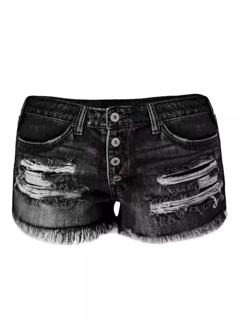 Womens Kith Brand Jean Denim Shorts Cycling Pant Short Cowboy Skirt Girl Ksubi Jeans Gray Side Same Spring Summer Black Burnout Crushed Designer 0B1