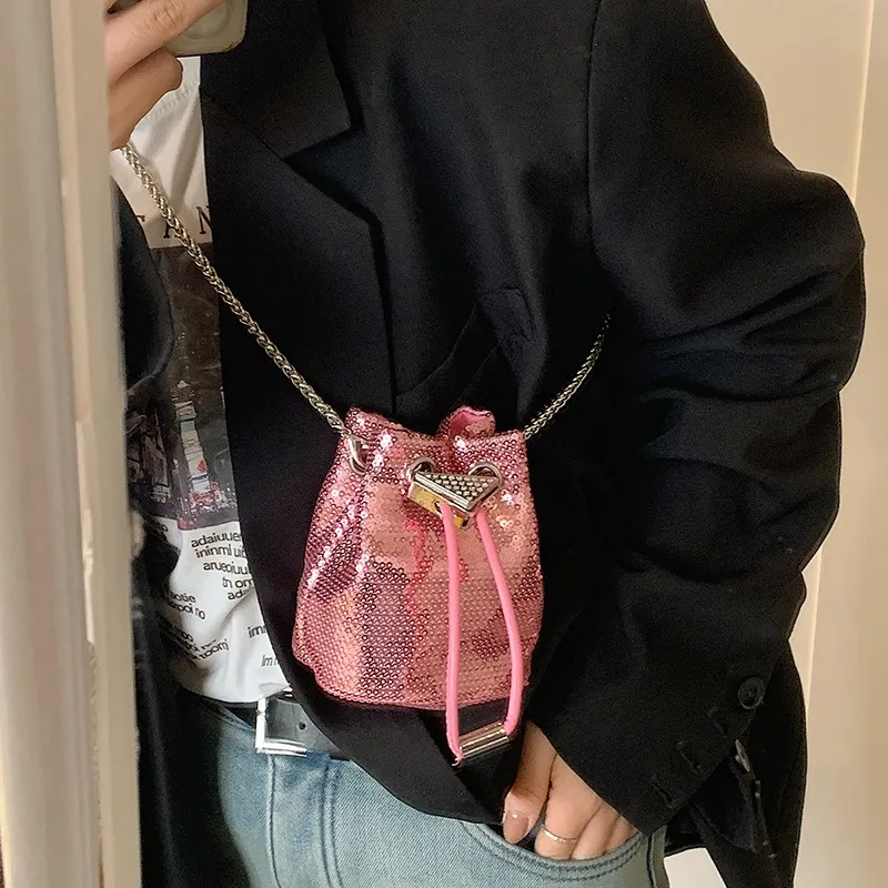 Designer Bucket High Quality Sense Yankee Design Female ular Explosion Hundred Crossbody Shoulder Armpit Bag Free shipping