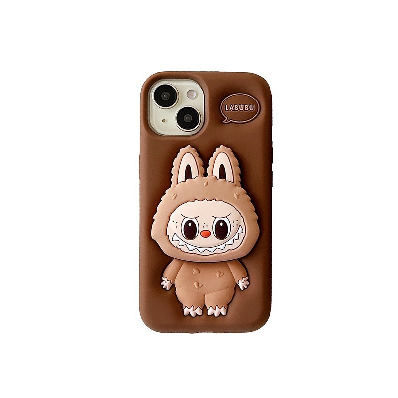 Labubu Womens Protective Silicone iPhone Cases - Durable Anti-Drop Cover for Models 12+, 13, 14 & ProMax