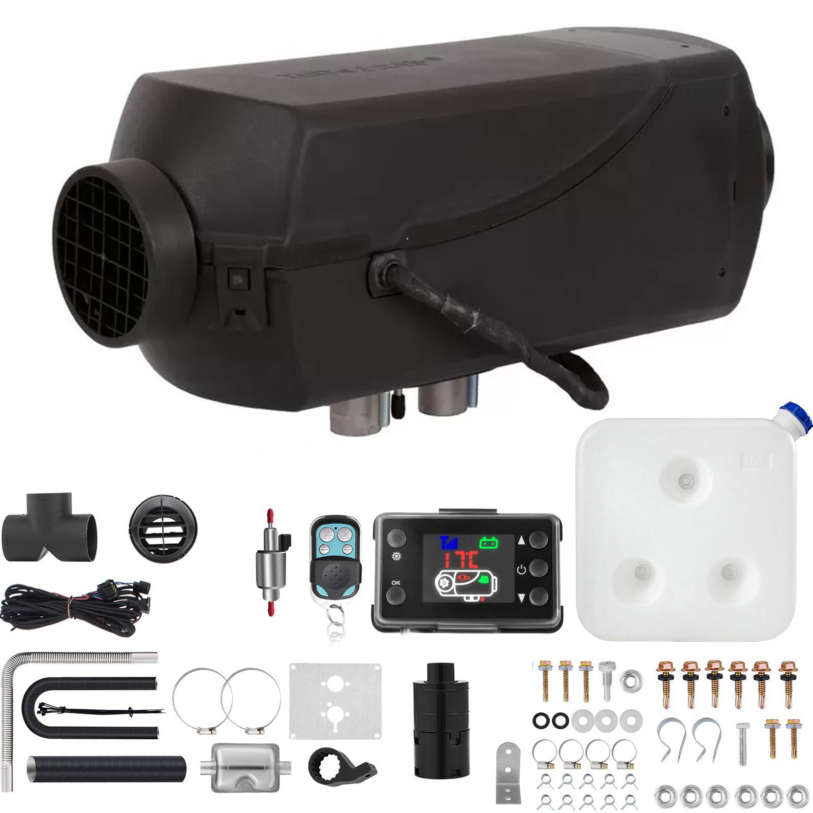 Silent HVAC Solution for Vehicles Efficient Die Casted Aluminum Electric Space Heater, Available in Dual Powers of 5kW and 2kW