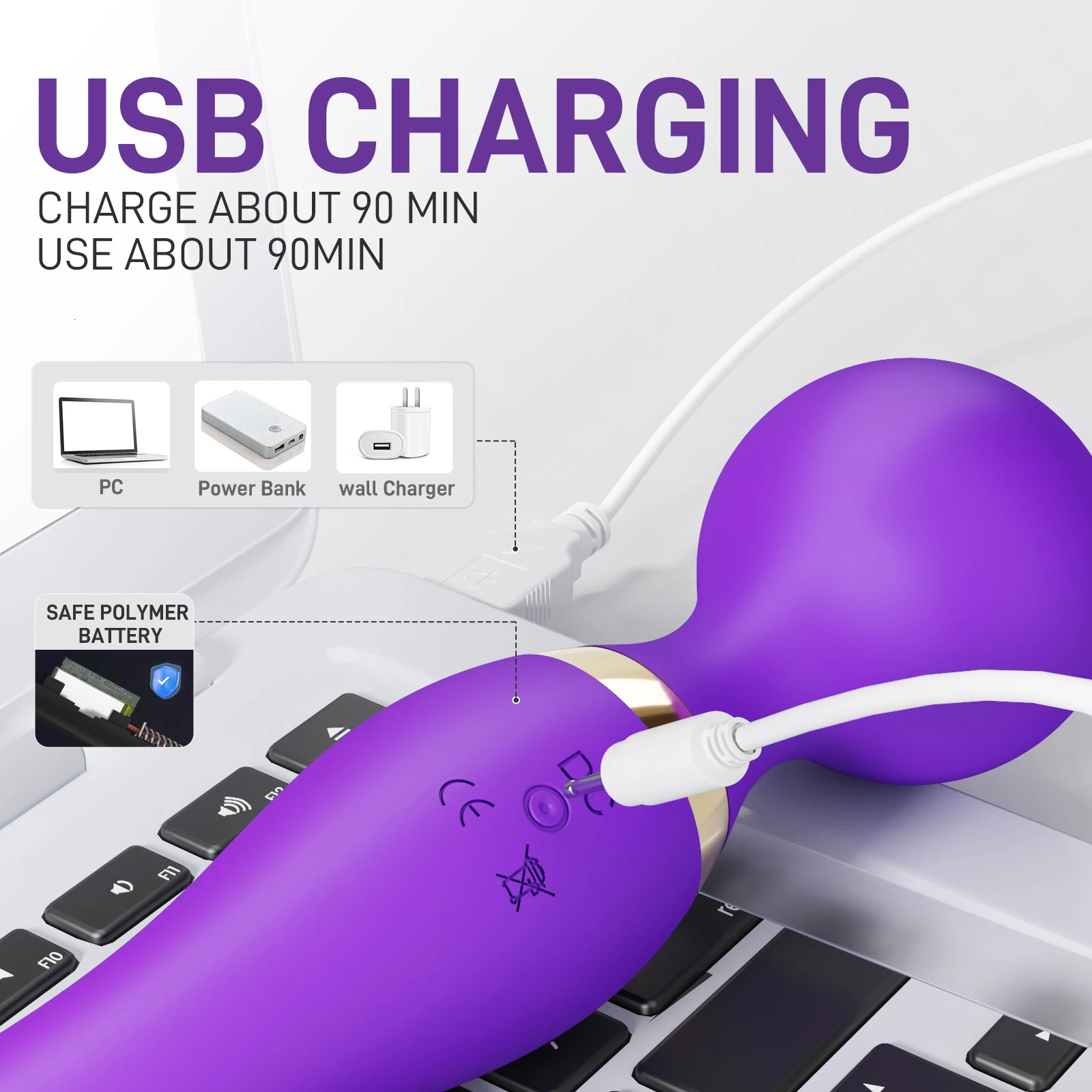 Magic Wand 20 Speeds Powerful Dildos Vibrator Dual Motor Large GSpot AV Massager Clitoris Stimulator for Female Adults Sex Toys 250612