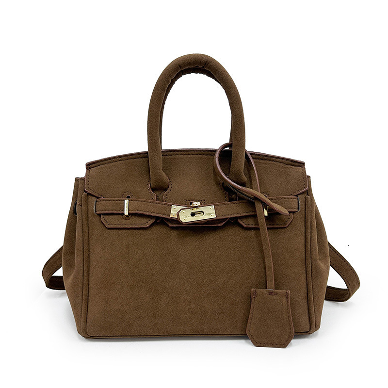 Light Luxury Retro Matte Suede Designer Handbag Women 2025 New Simple Commuter Versatile One Shoulder Messenger Bag