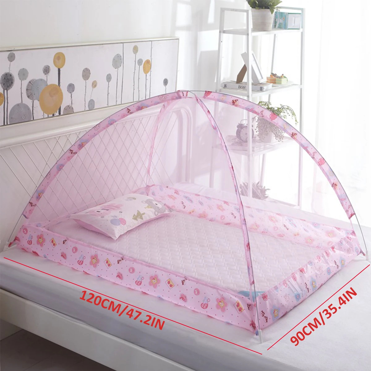 Mosquito Net for Baby Foldable Infant Anti Bites Portable Toddlers Kids Children 250604z