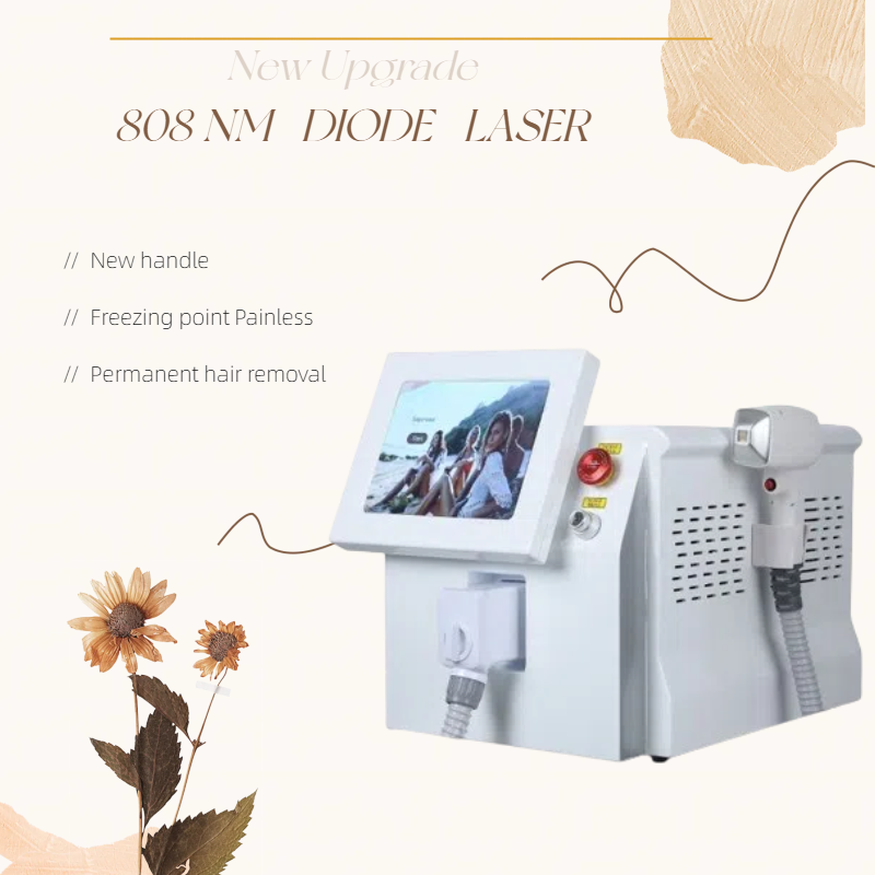 2025 New 808nm Alexandrite Hair Removal Laser Diode Machine 3500W Ice Platinum Body Face Underarm Cooling Head Permanent Painless Epilator