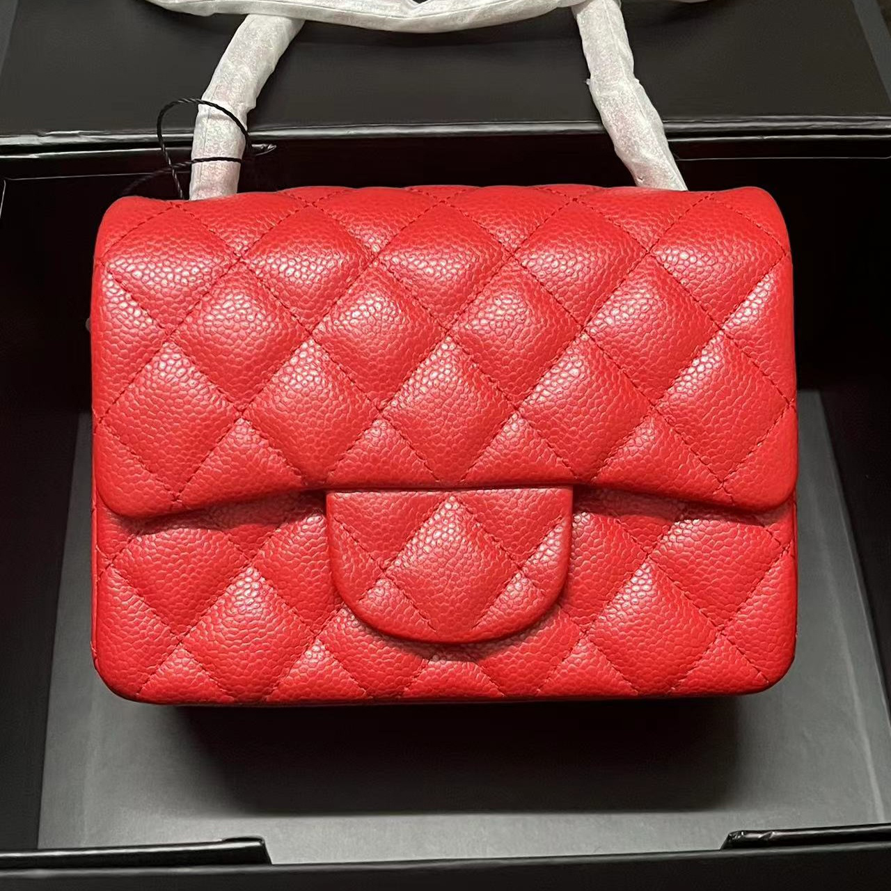 High quality designer Shoulder bag 17 cm Mini bag caviar or lambskin luxury bag designer women bag Designer Crossbody bag Chain bag With box X018