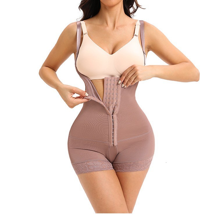Fajas Colombianas High Compression Body Shaper with Bones Slimming Waist Trainer Shapewear Post Surgery Butt Lifter Shaper 241211