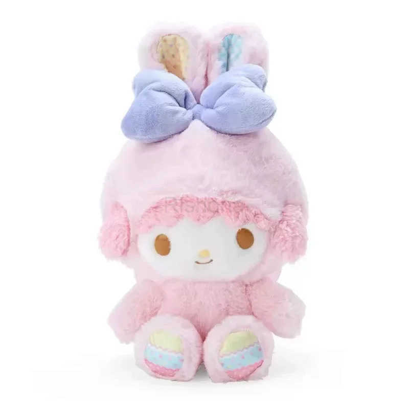 Sanrio Cute Kuromi Hello Kitty My Sweet Piano Melody Easter Series Plush Doll Cartoon Plush Toys Room Decoration Holiday Gift X250612