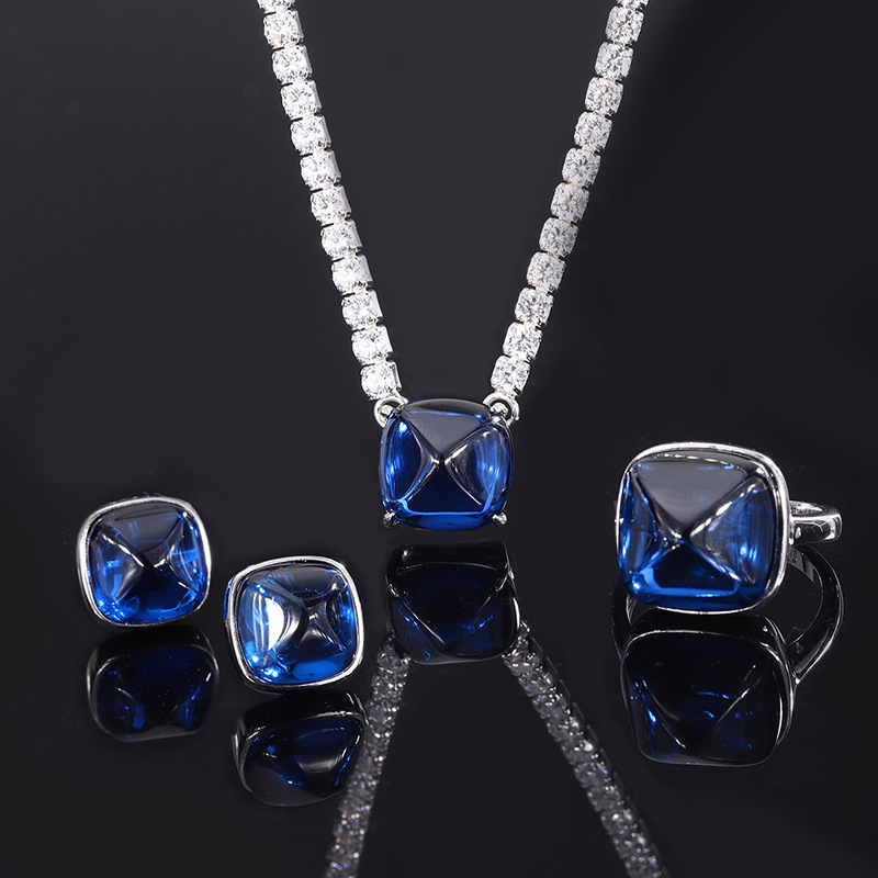 Stunning Bridal Accessories Pack Premium Quality Cubic Zirconia Gemstone Ensemble Featuring Sparkling Stones Arranged like Sugared Confections
