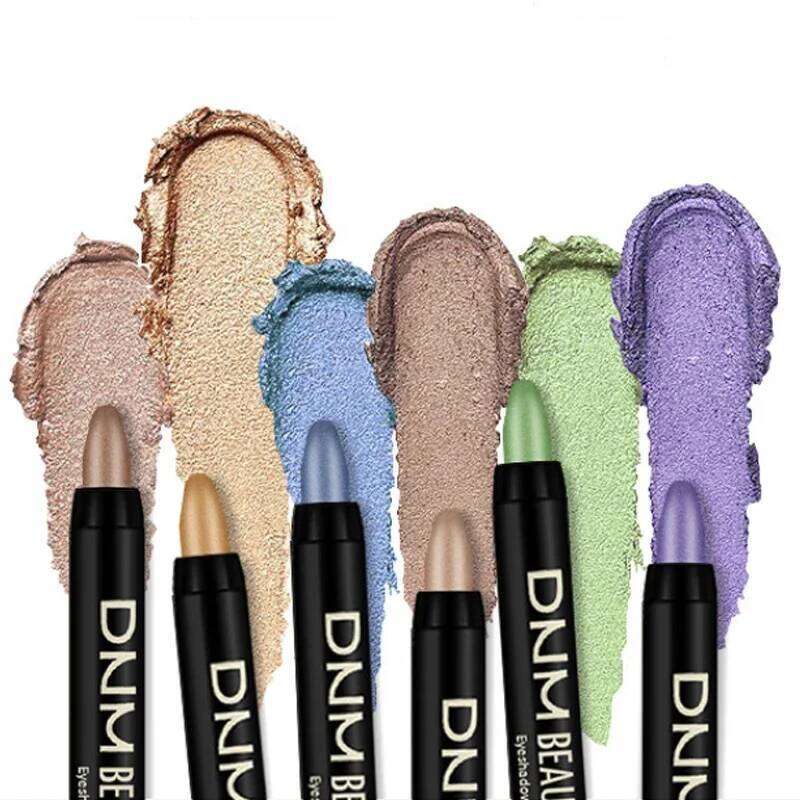 Metallic Red Brown Pencil Lasting Waterproof Eyeshadow Sticks High Pigmented Shimmer Glitter Eye Shadow Stick Makeup free shipping
