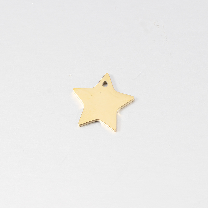 Designer limited gold star bag pendant metal key chain car keychain DIY pendant ornament