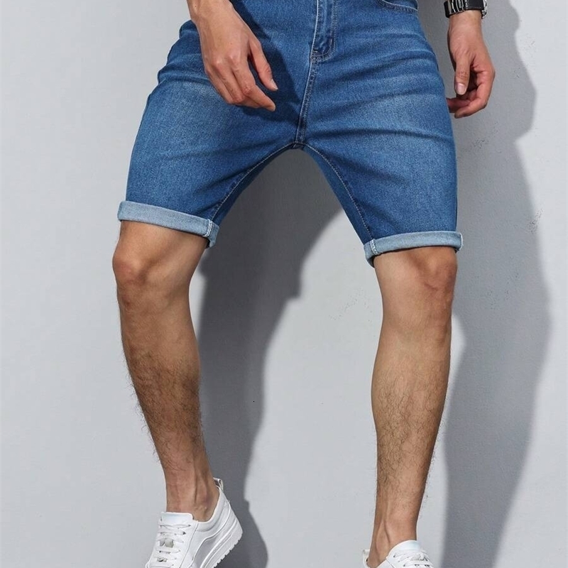 1PC mens American street denim pants simple casual suitable for daily wear shorts y250611Z