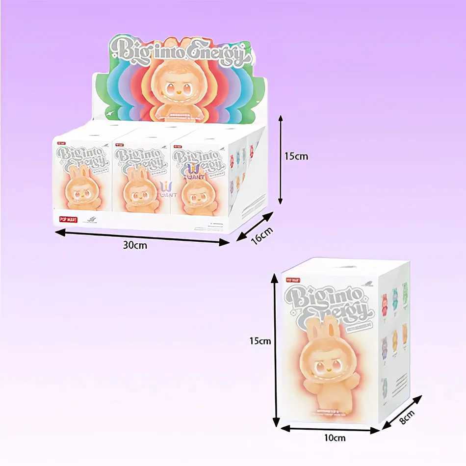 Genuine Labubu The Monsters Vinyl Face Doll Heart-Moving Macaron 3.0 Labubu Doll Blind Box Blind Figure Birthday Gift Authentic X250612