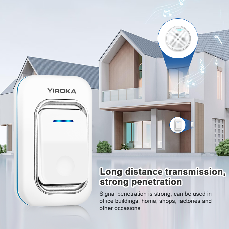 Durable Waterproof Wireless USB Doorbell with Long Range Connectivity for Easy Installation