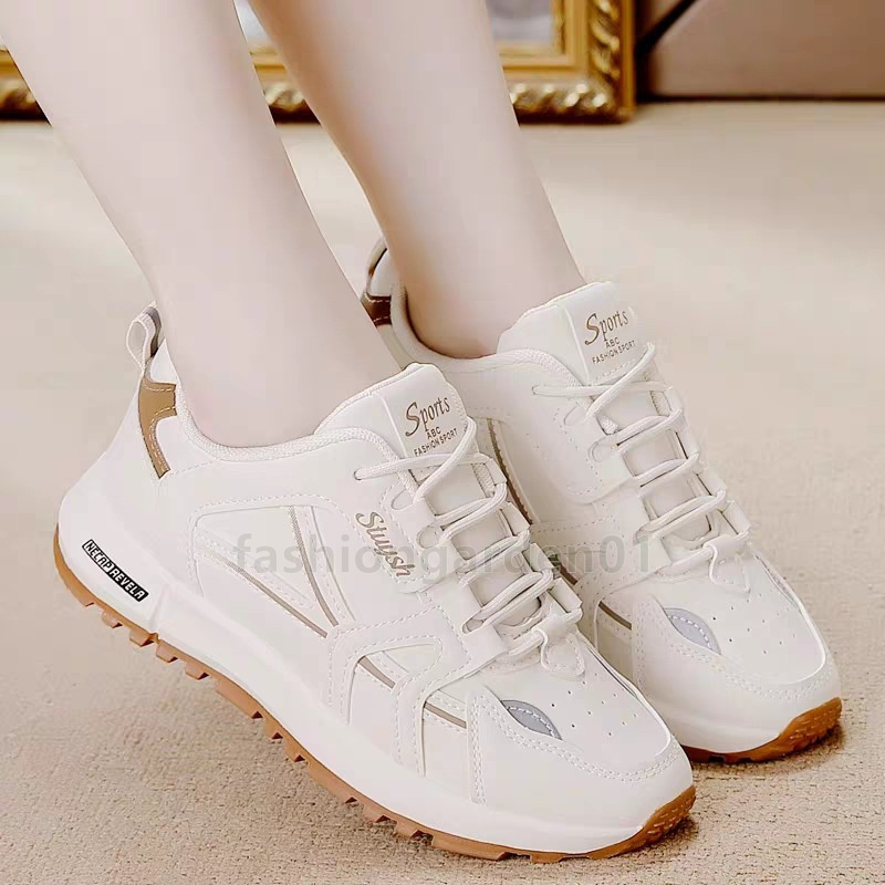 2025 Running Shoes Designer Sneakers For Womens Trainers Summer Fashion Mesh Breathable Lace Up Causal Sports Shoes Ladies Walking Anti-skid Platform 