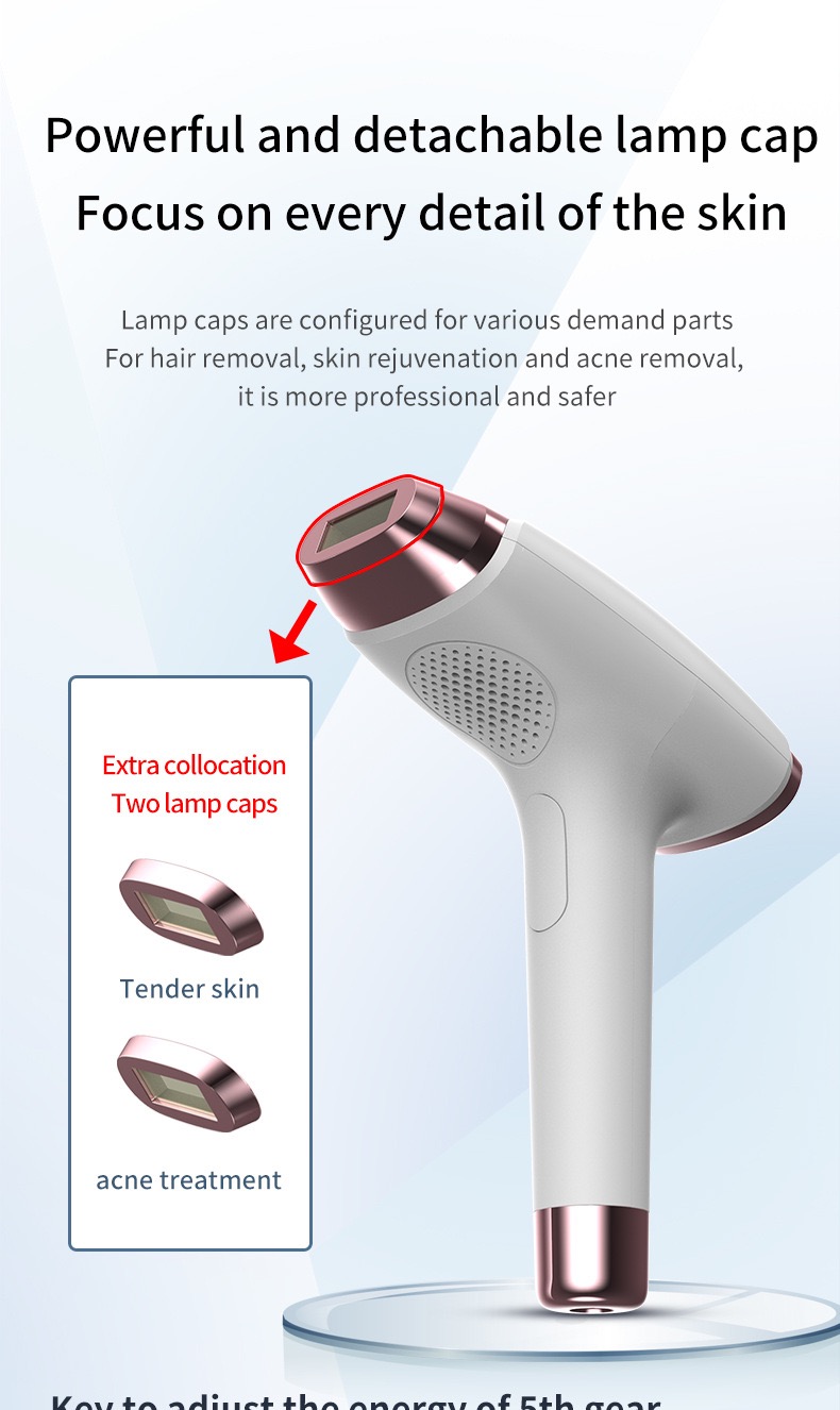 Laser Hair Removal for Women Simple, lightweight and non-abrasive tool for face, body and bikini area.