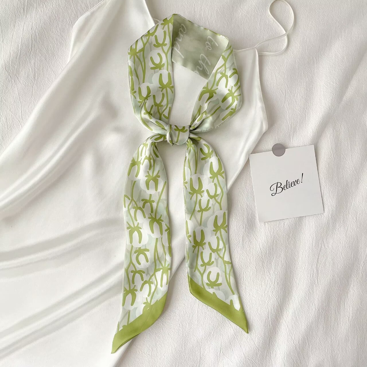 Women's Multi-Purpose 6x120CM Fairytale Inspired Floaty Ribbon Scarfs with Tie Decoration