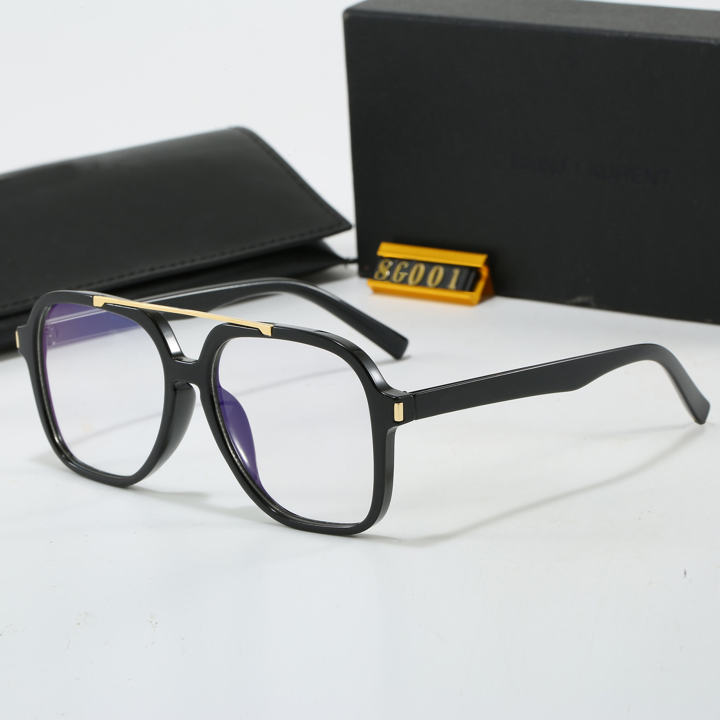 With Box Designer Sunglasses Luxury Eyeglasses Brand Glasses Amber Black White Beige Yellow Unisex Vintage Full Frame Summer Casual Goggle Shading Polarized Glass