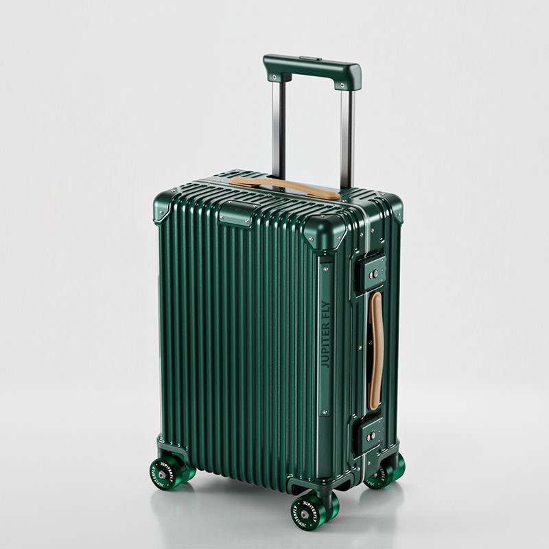 Suitcase designer luggage set boarding box thickened aluminium frame mute universal wheel 18' horizontal section password trolley case