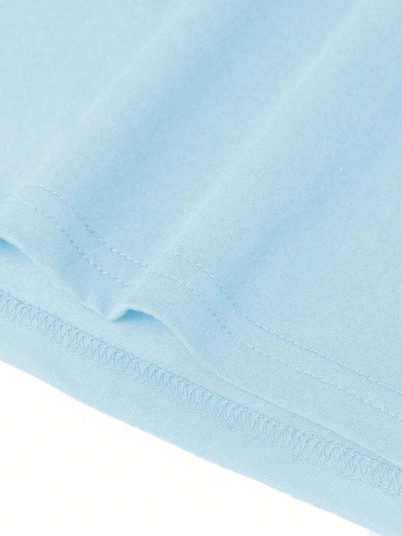 Summer Fashion Short Sleeve Cute Pattern Letters Printed Cotton Round Neck Loose Casual TShirt Childrens Clothing 250604z