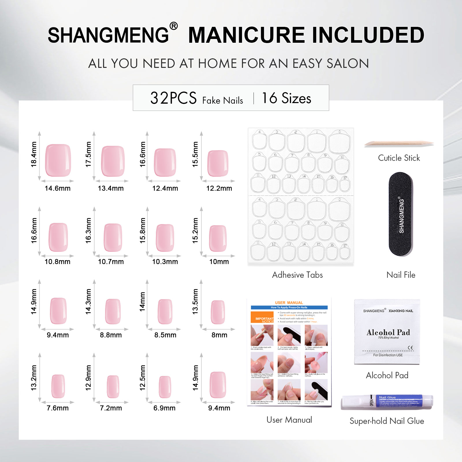 Elegant Squared Edge Red Cats-eye Artificial Finger Extensions | Long-wearing Gel-Like Stick-On Claws with Professional Strength Bond Variety Pack Siz