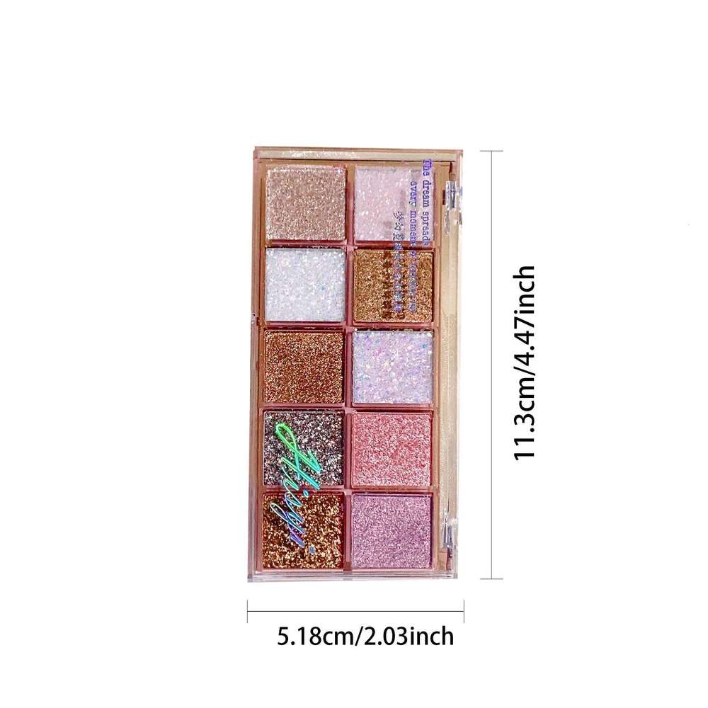 Highly pigmented eyeshadow palette with matte and shimmery glitter finishes - perfect for sic festival makeup free shipping
