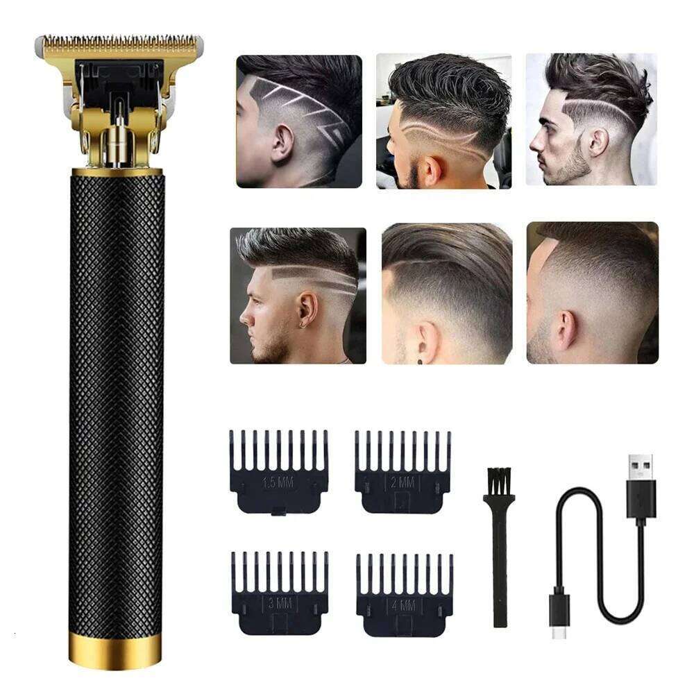 Electric Rechargeable Clipper hine Barber For Men Hair Cutting Professional Beard Trimmer g250612