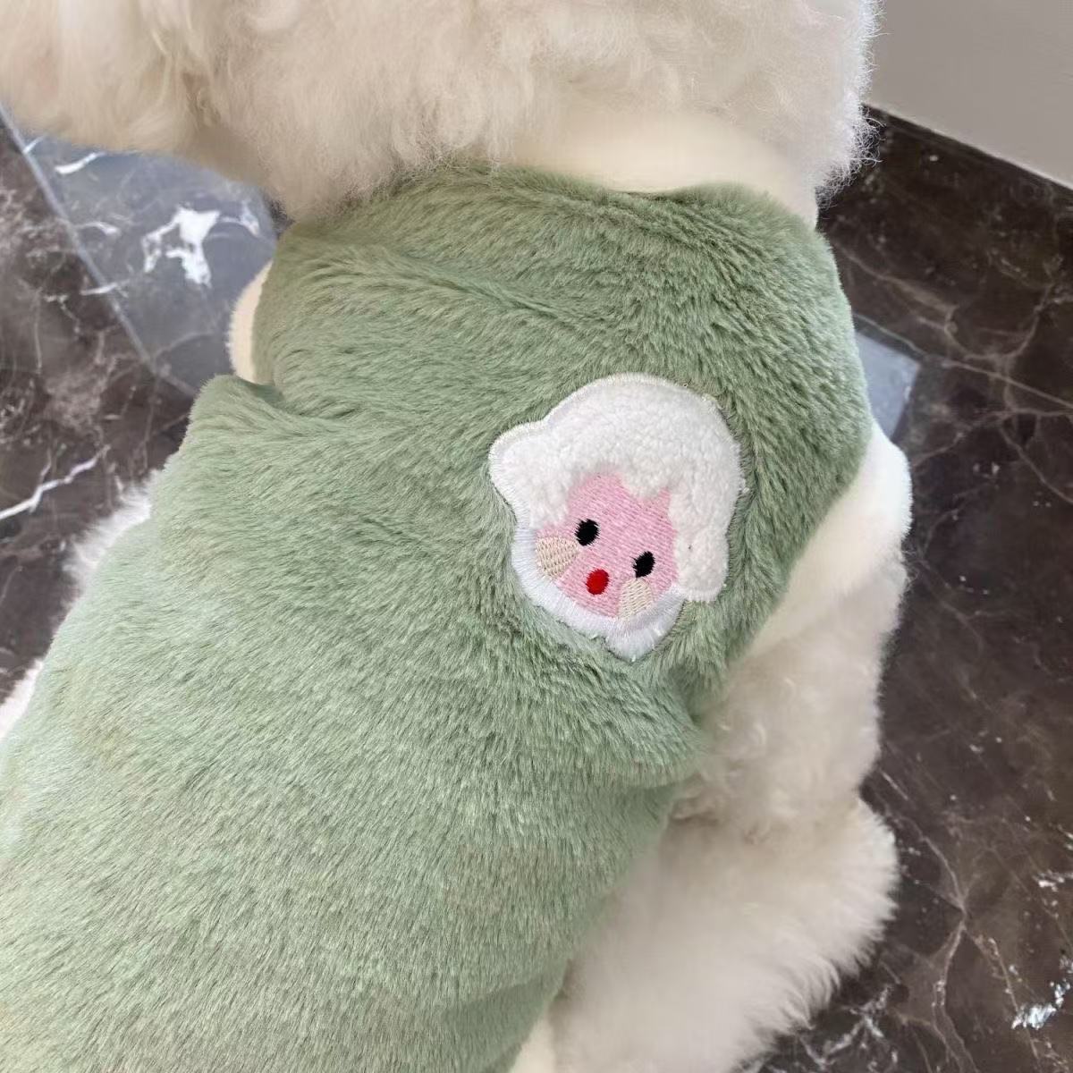 T445Pet clothes spring and summer new style streamer breathable gauze skirt Teddy Bichon dog cat outdoor traction thin sunscreen