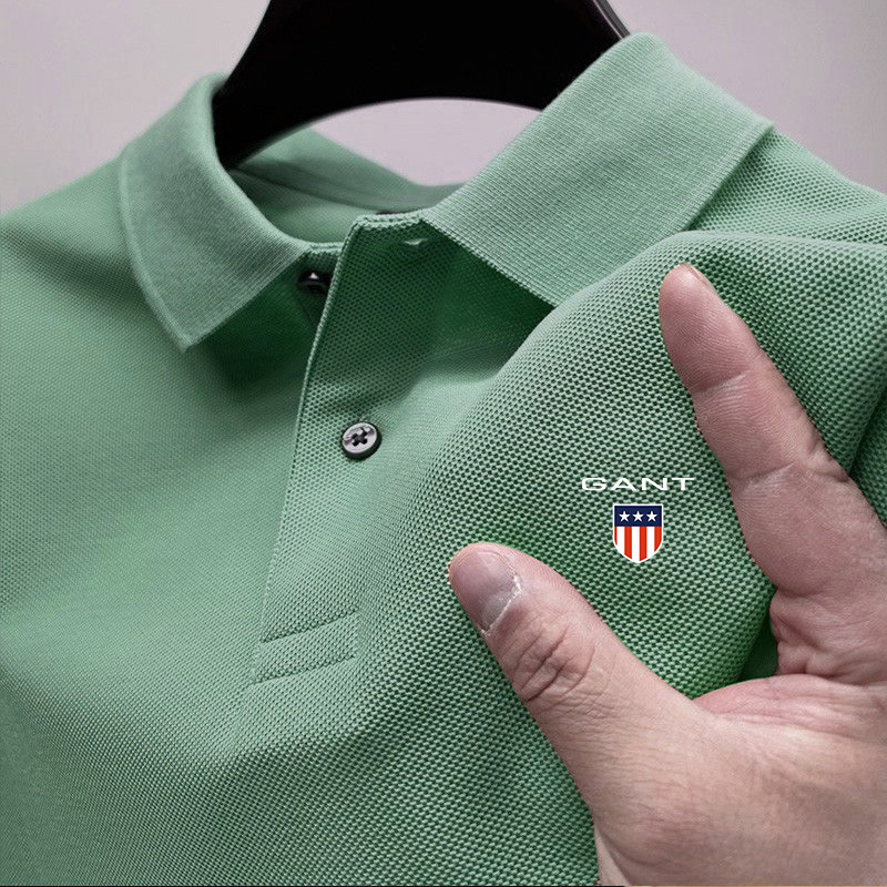 Men's Polos Pure Cotton Luxury Brand Short Sleeved Polo Shirt Summer Fashion Boutique Embroidered Top Casual Business T-shirt