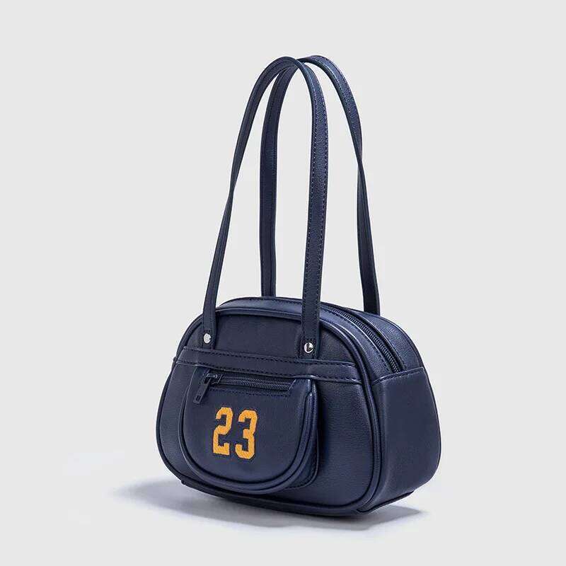 Women's Bags Designer New Casual Navy Blue 23 Pattern Bowling Handbag, Shoulder Women's Mini Bag, Bags For Women