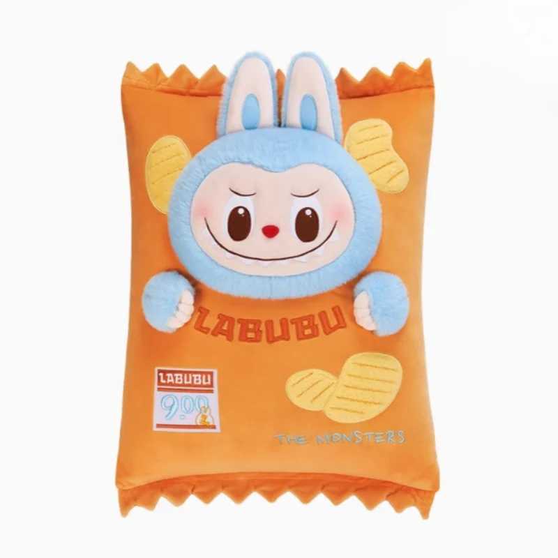 New Genuine The Monsters Labubu Wackymart Series Headphone Case Potato Chip Pillow Crossbody Bag Display Box Peripheral Products X250612