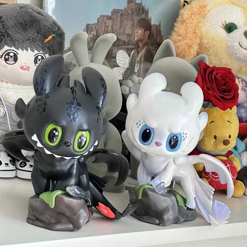 Labubu os monsters How to Train Your Dragon Figure Toothless PVC Model Kit Ornament Collection Gift Toy for Kids X250612