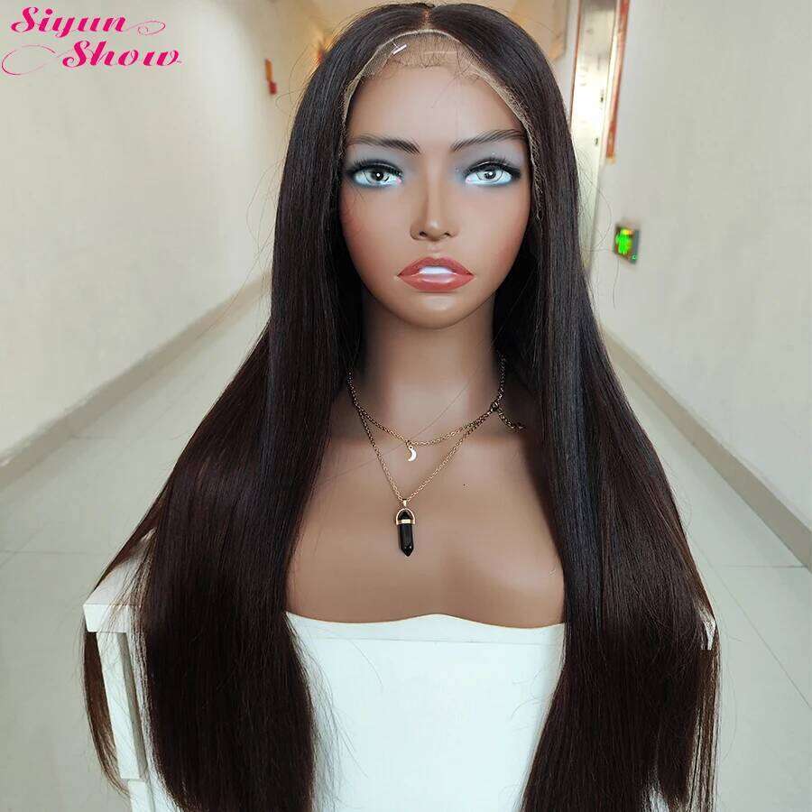 Raw Vieamese Human Hair 15A Super Double Drawn Bone Straight Bob Wigs HD Transparent Full Lace Frontal Wig Bleached Knots