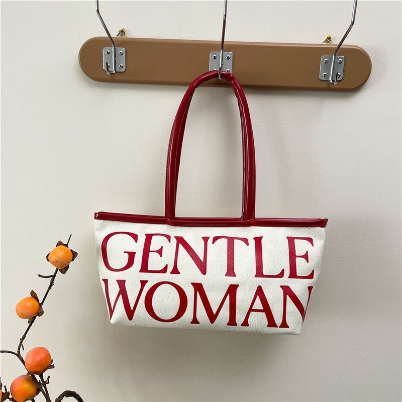 Designer Bag Luxury Bag Tote Large Capacity Printed Canvas Shoulder Bag Contrasting Color Retro Edge Commuting Fashionable Casual Handbag Letter Embro