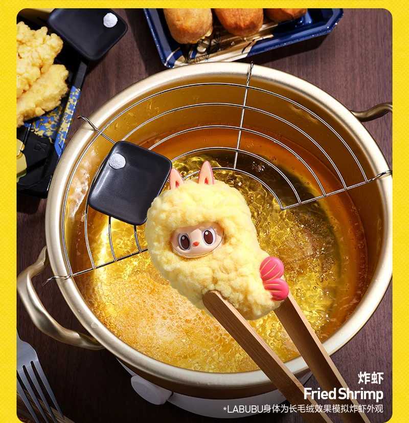 100% Genuine Labubu Wacky Mart Series Fried Shrimp Vinyl Hanging Card Blind Box Ornaments Pendant Toy Gift Shipment On The 12th X250612