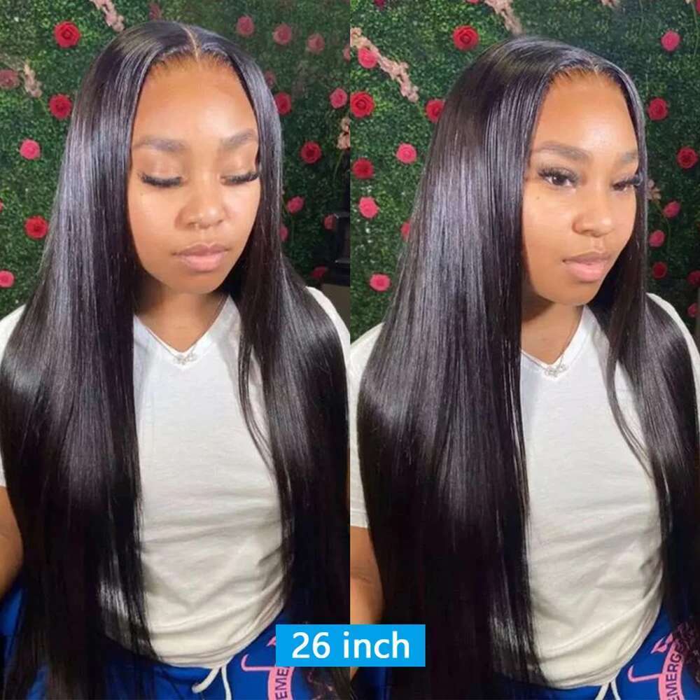 Straight And 2x6 Lace Human With 4x4 5x5 Closure Brazilian Raw Hair Bundles