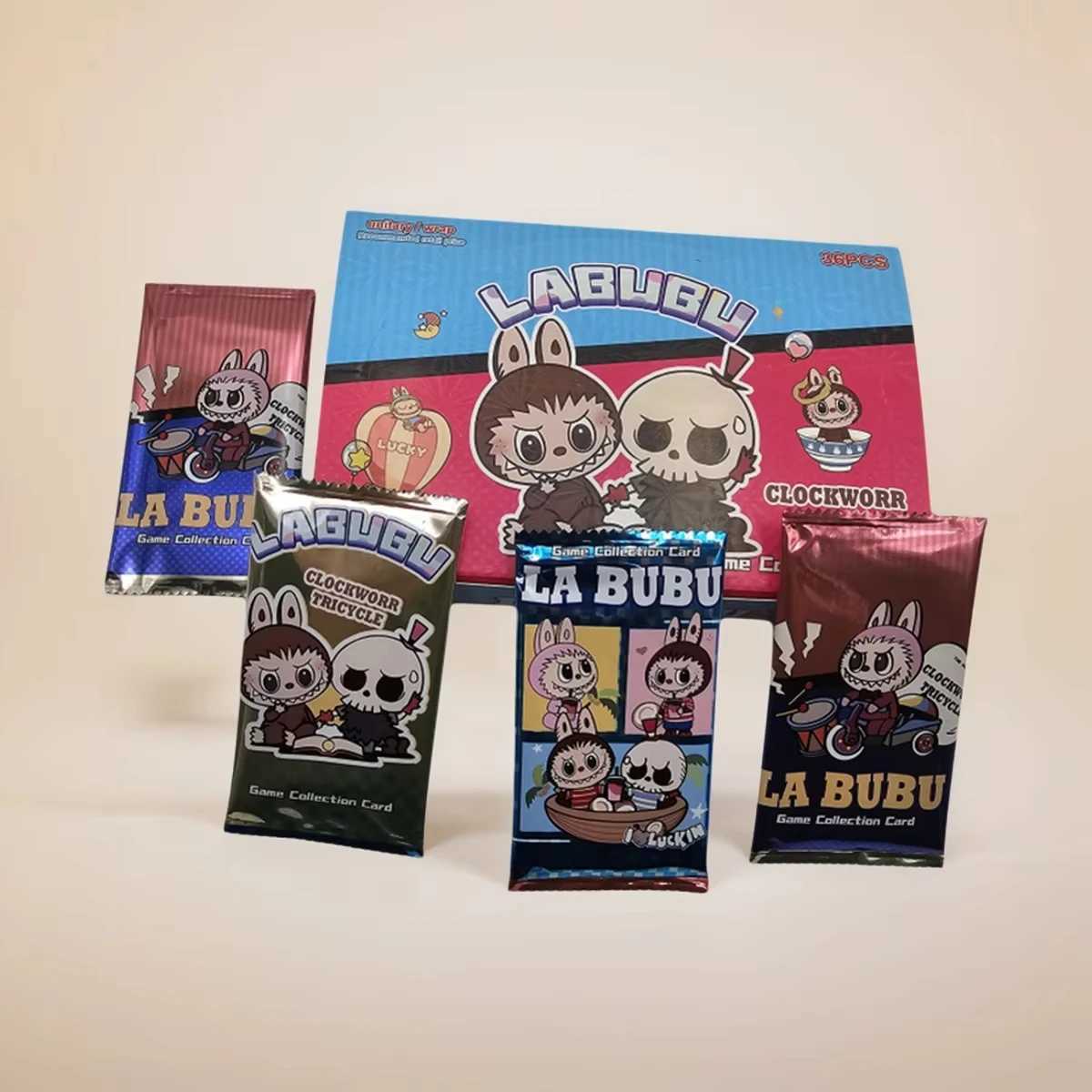 Labubu Licensed Flash Cards 36Pcs Educational Toy for Children Cartoon Memory Game Kawaii Collectors Item Birthday Present X250612