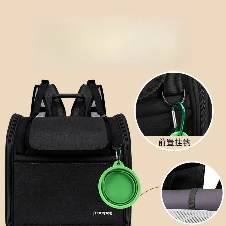 Pet Transport Pouch Breathable Fabric Design Supports Tiny Animals During Commutes