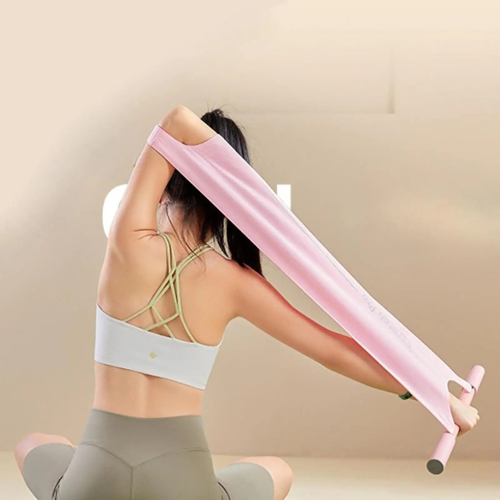 Non Elastic Yoga Stretch Strap Multifunctional Tool for Gym Pilates Exercise 250612
