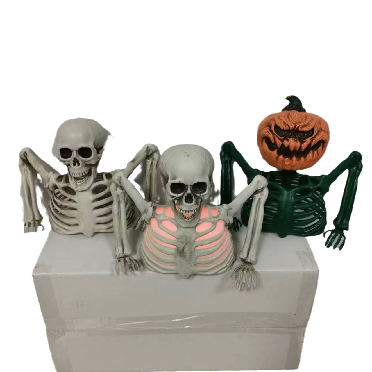 48 Groundbreaking Pumpkin Skeleton - Creepy Outdoor Halloween Decorations for Yard 240827
